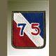 US Nášivka Textil 75th. DIV. WK II Repro
